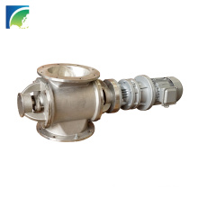 PN10 12'' Cast Iron 0.55KW 24 Rpm Famous Brand Motor Rotary Air Lock Valve With High Performance